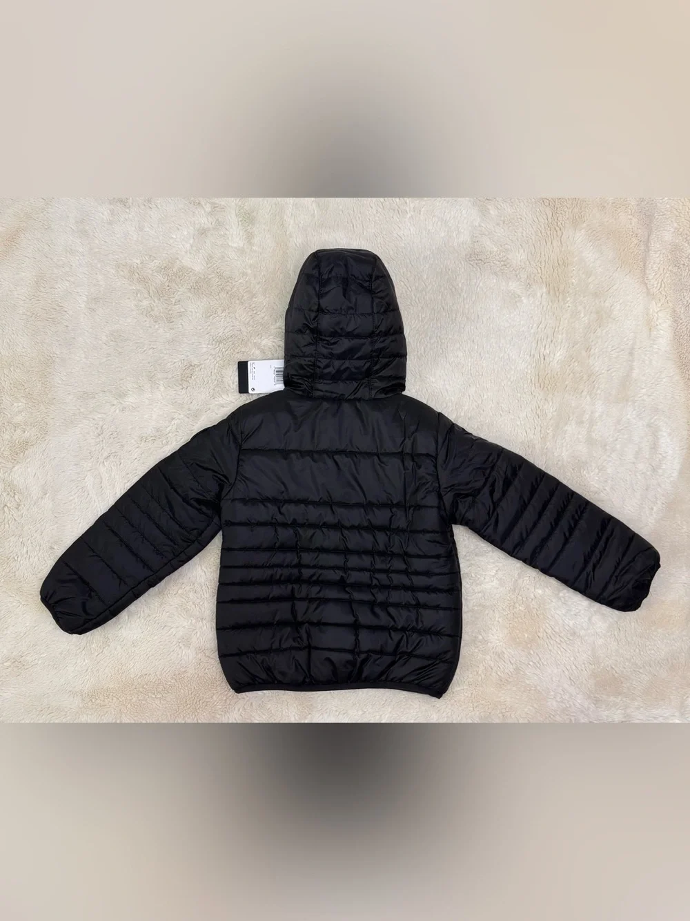 Nike Kids Black Hooded Puffer Jacket